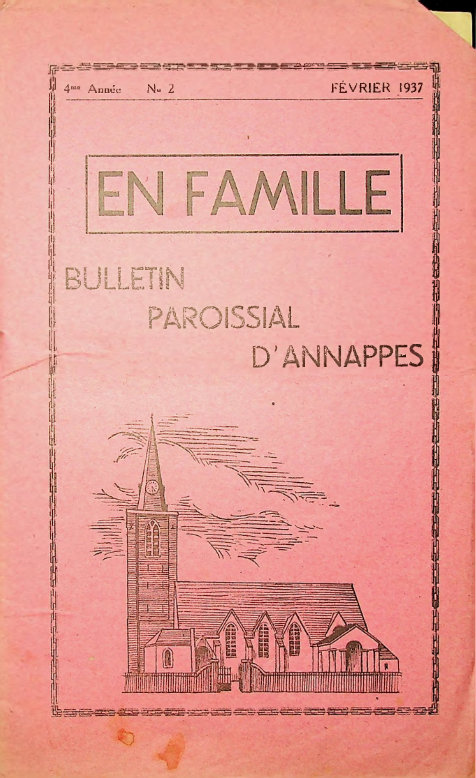 Bulletin paroissial Annappes 02   Fevrier 1937 