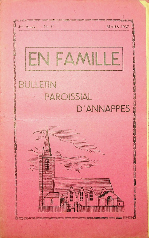 Bulletin paroissial Annappes 03   Mars 1937